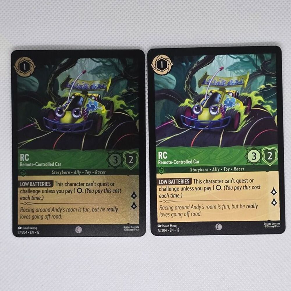 RC - Remote-Controlled Car [Foil] #77 & Regular Lorcana Wilds Unknown